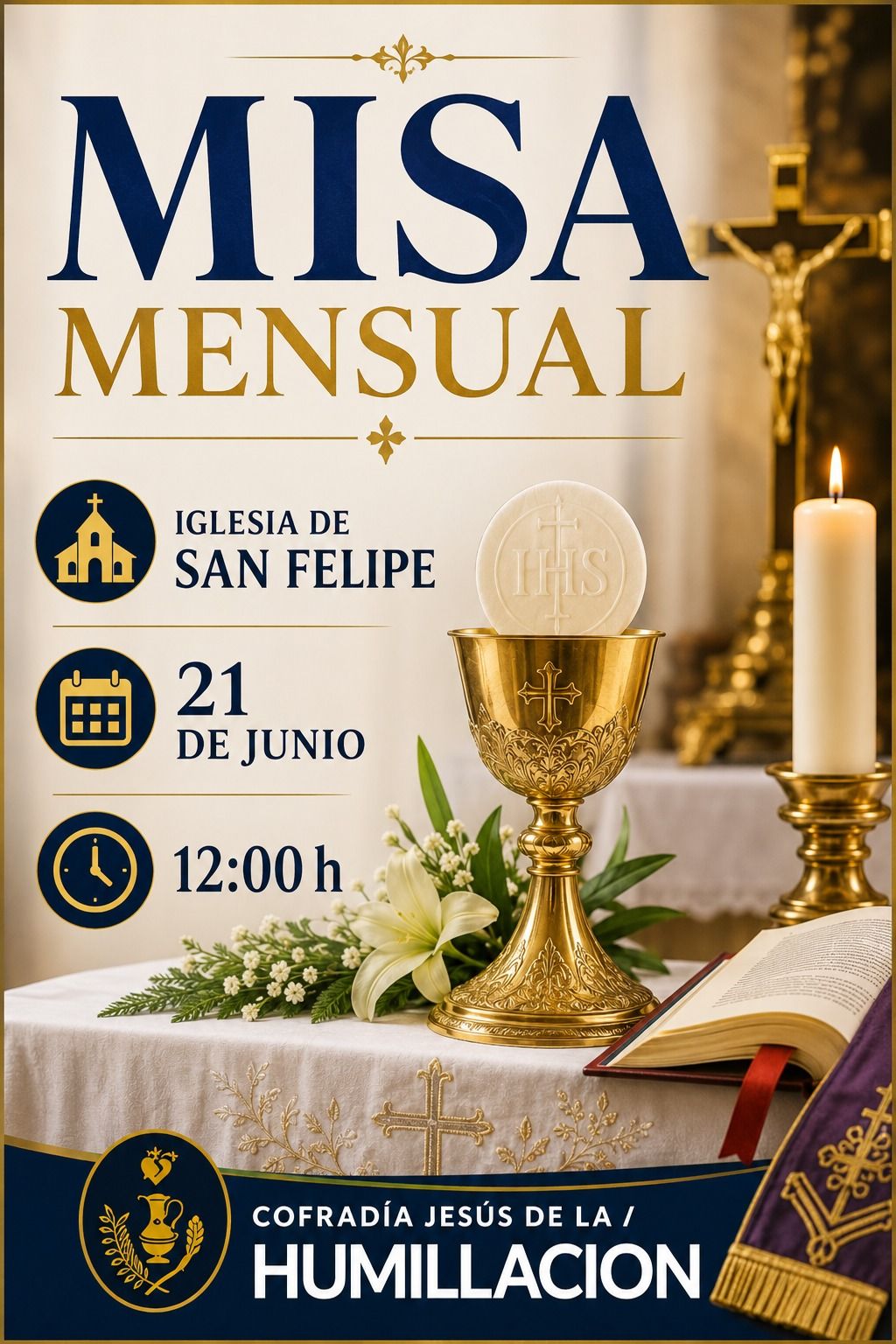 Lee más sobre el artículo Eucaristía mensual junio